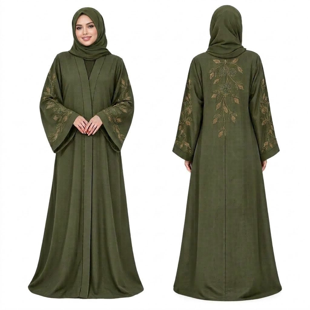 Zoom Fabric Abaya