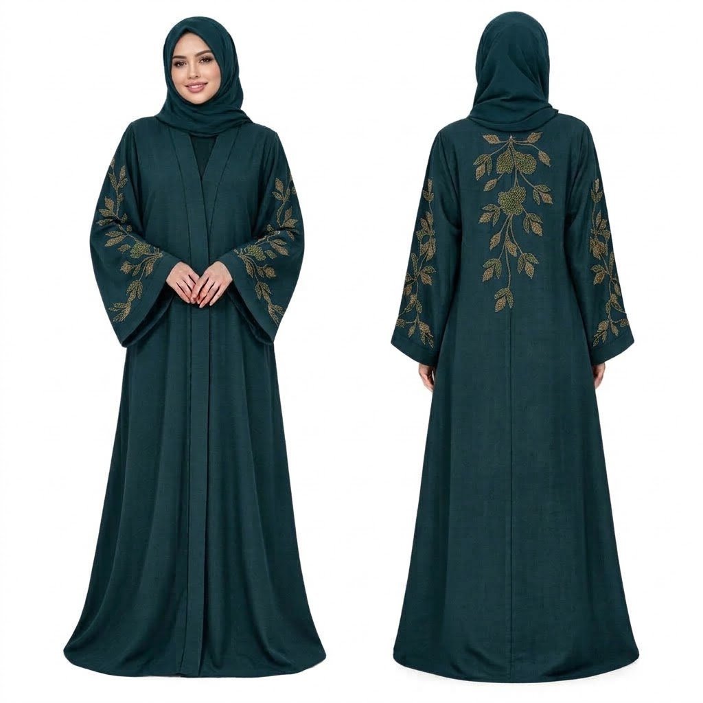 Zoom Fabric Abaya